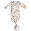 Baby wrap with animal pattern on a white background