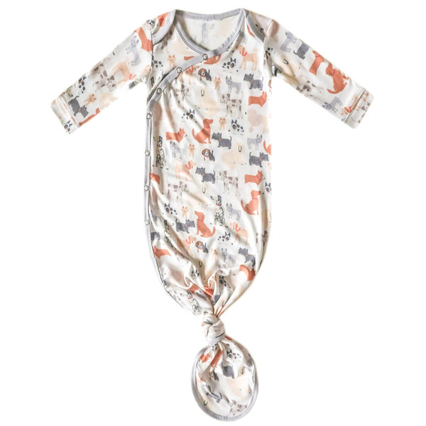 Baby wrap with animal pattern on a white background