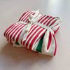 Cotton Knit Striped Dish Cloth in Festive Stripes - Set of 3