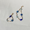 Current Earrings in Aqua