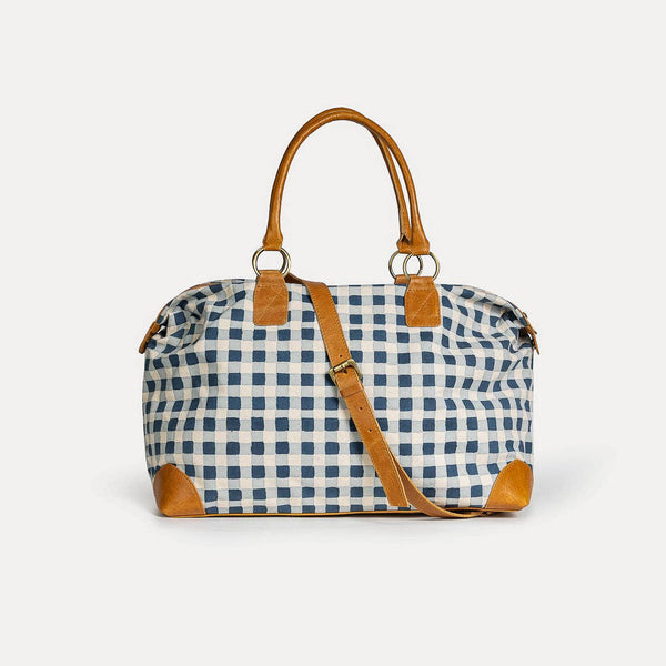 Malti Weekender - Indigo Gingham