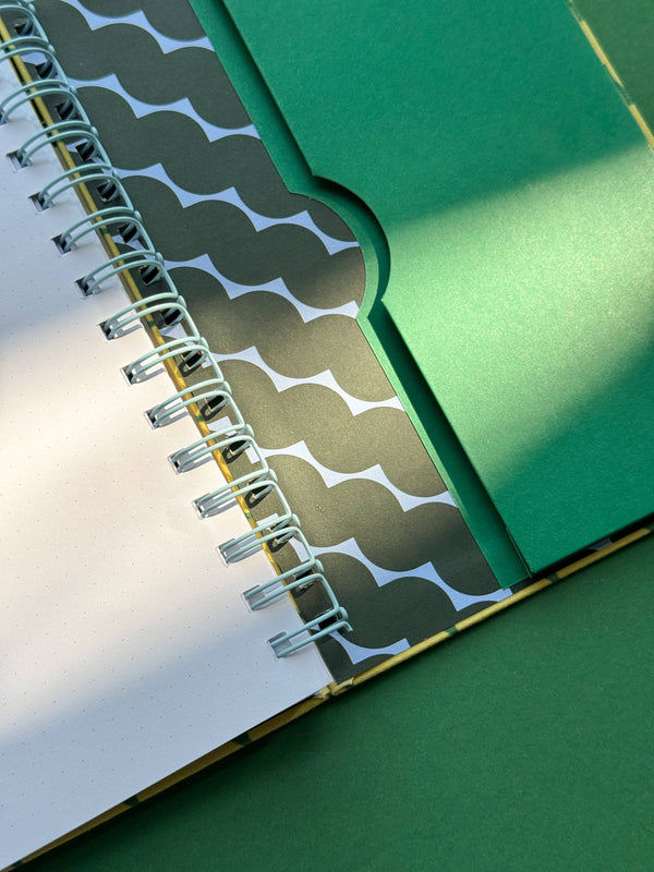 Rotini Spirals A5 Dot Grid Notebook