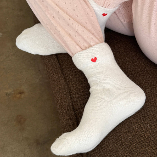 Embroidered Cloud Socks