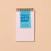 Checks Pocket-Size Letterpress Spiral Notebook