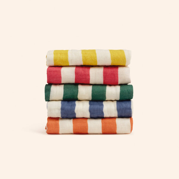 Organic Cotton Wash Cloths Five Pack