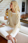 Carolyn Sweater in Marigold Stripe