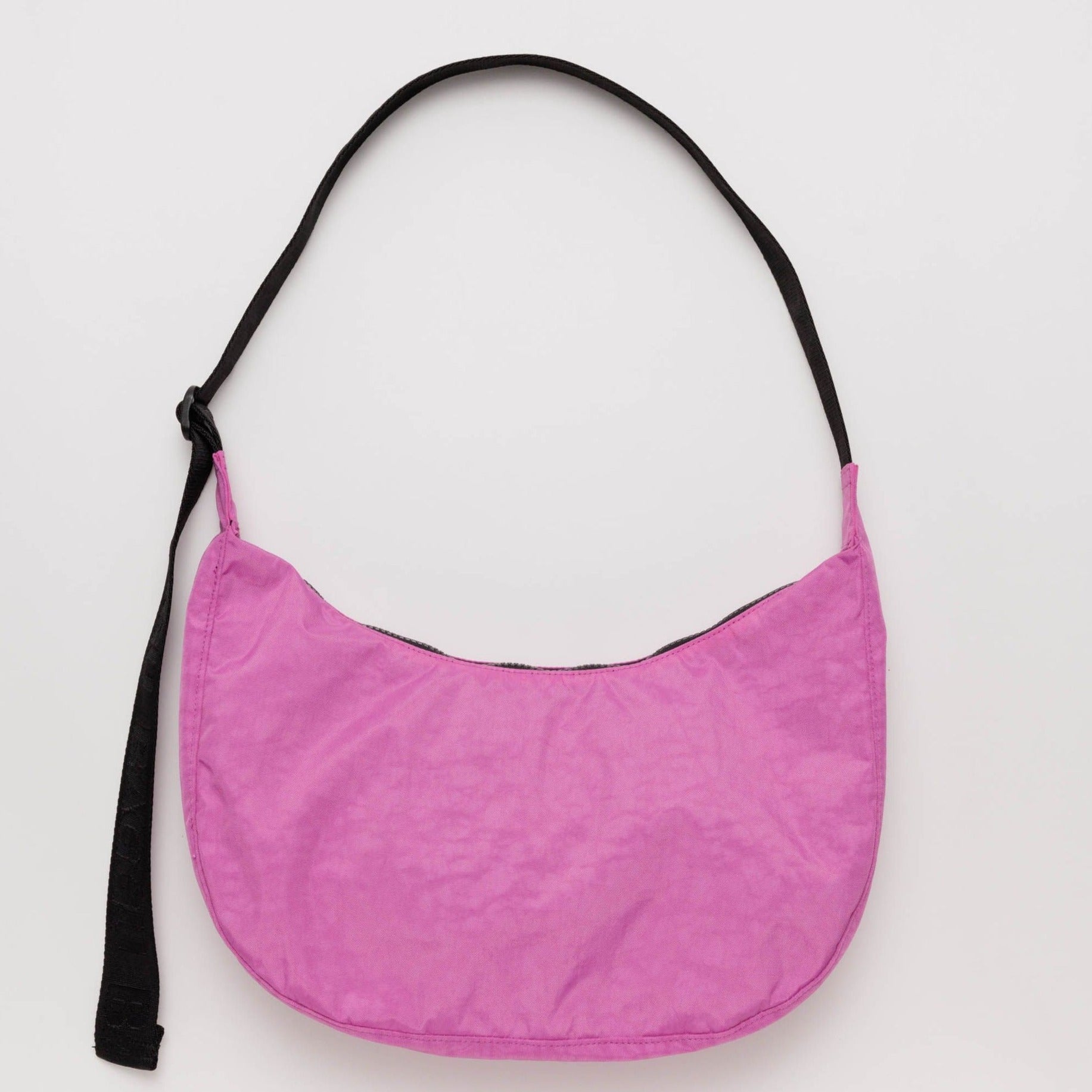 Nylon Simple Casual Monochrome Women's Crescent Shoulder Bag