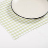 Checkered Cotton Placemats in Green (set of 2)