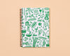 Icons Letterpress Spiral Notebook