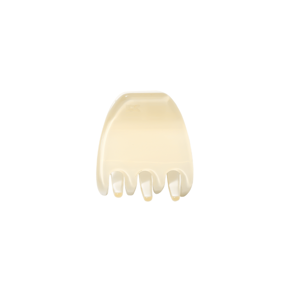 Cream Mini Hair Claw Clip