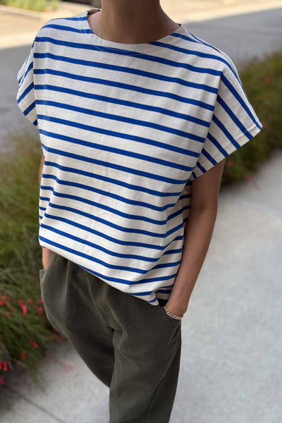 Manon Tee in Blue Stripe