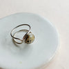 Lasso Ring in Sterling Silver & Dalmatian Jasper