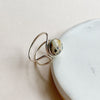 Lasso Ring in Sterling Silver & Dalmatian Jasper