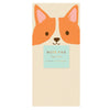 Note pad with a dog design on a white background