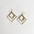 Geometric Gold Art Deco Earrings