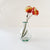 Curved Bud Vase in Clear