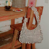 Momo Shoulder Bag in Ink Gingham