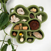 Large Cement Shelf of Inspiration in Moss Green