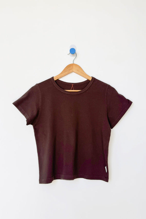 The Little Boy Tee in Dark Cacao