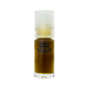 A small cylindrical glass roll-on bottle labeled 'GREEN SMOKE' containing a translucent olive-green natural perfume, with a frosted cap, centered on a plain white background.