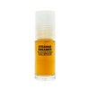 A small clear roll-on bottle of amber colored natural perfume by Lucky Cloud called 'Strange Dreamer' against a white background.