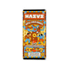 A packaged chocolate bar labeled MAEVE Apple Cider Donuts, featuring a colorful retro-style illustration on a white background.
