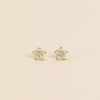 Pave Flower Stud