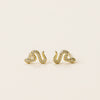 Pave Snake Stud Earrings