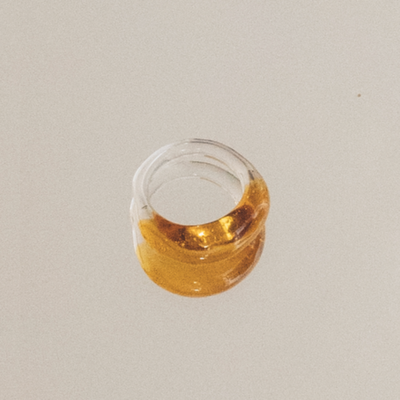 Isabella Handblown Glass Ring in Goldie