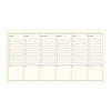 Weekly planner with days of the week and checkboxes on a white background