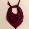 Merino Triangle Scarf in Burgundy