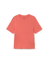 Coral t-shirt on a white background