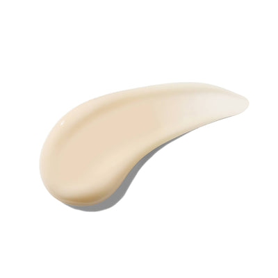 Beige cosmetic product on a white background