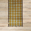 Waffle Plaid Table Runner in Verde