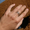 Wavy Band Ring in Sterling Silver