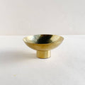 Small Footed Metal Bowl in Brass