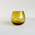 Hand Blown Stemless Wine Glass in Amber